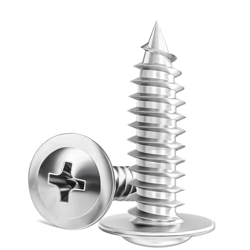 65 tornillos de acero inoxidable 410 #8×1 pulgadas miniatura 1