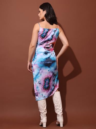 Image of PURVAJA Women's Satin Dress (Floe-064-066)