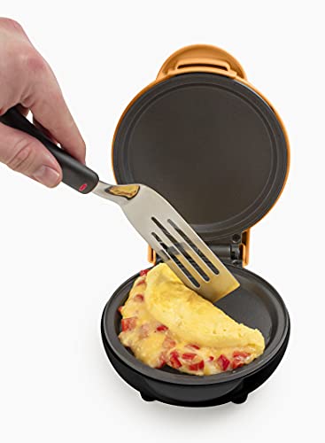 Image of Nostalgia MyMini Personal Electric Griddle, Nonstick Griddle Perfect for Keto & Low-Carb Diets, Eggs, Omelets, Pancakes, Breakfast Sandwiches, Orange