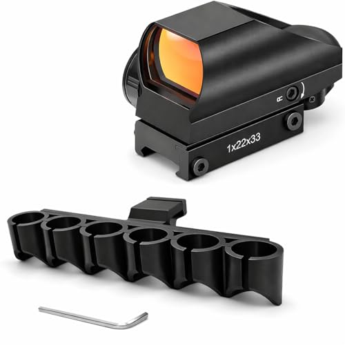 GOTICAL Picatinny Side Saddle Ammo Holder with Red Dot