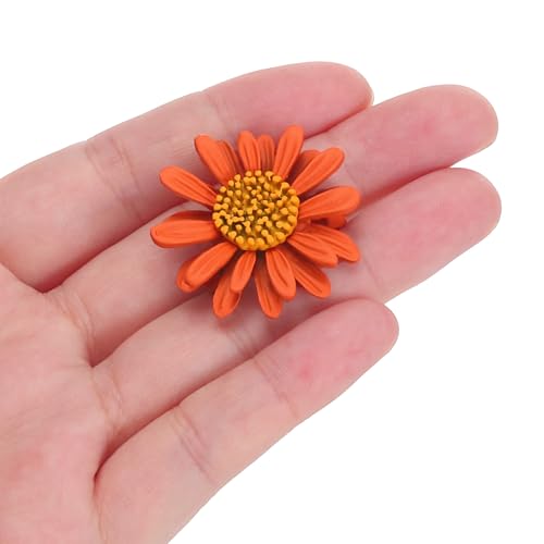 Image of PATIKIL Daisy Pin, Flower Women Brooch Lapel Pins Sunflower Suit Lapel Pin for Shirt Hat Cardigan Sweater Decorate Tie Tacks Pin Back Clutch Jewelry Gifts