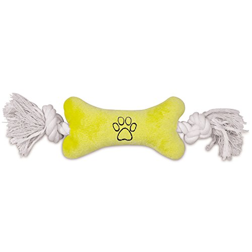 Zanies Tiny Tugger Dog Toys, Yellow, 7"