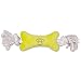 Zanies Tiny Tugger Dog Toys, Yellow, 7