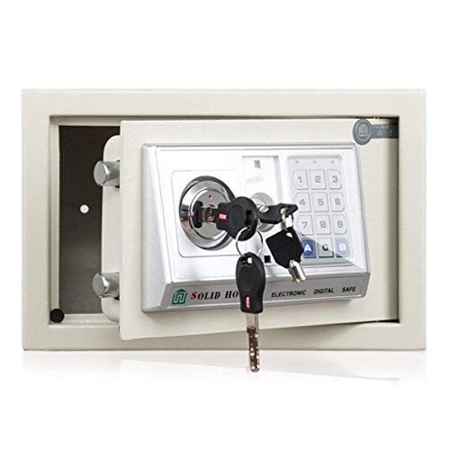 Coffre-fort en acier avec serrure électronique et clés de secours pour sécuriser le bureau