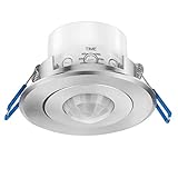 conecto Infrarot Bewegungsmelder für Unterputzmontage Deckenmontage im Innenbereich. Automatisches Ein- und Ausschalten von Lampen, Leuchten, LEDs durch Bewegungserkennung.