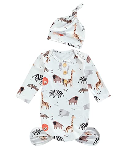 Image of Newborn Baby Girl Isn't She Lovely Floral Nightgowns Headband Sleepwear Sleeping Bag
