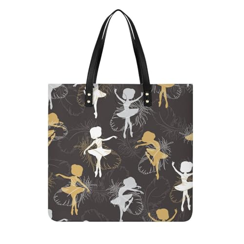 Sac à main shopper ballet pour femmes grand tote bag de voyage 39x39cm