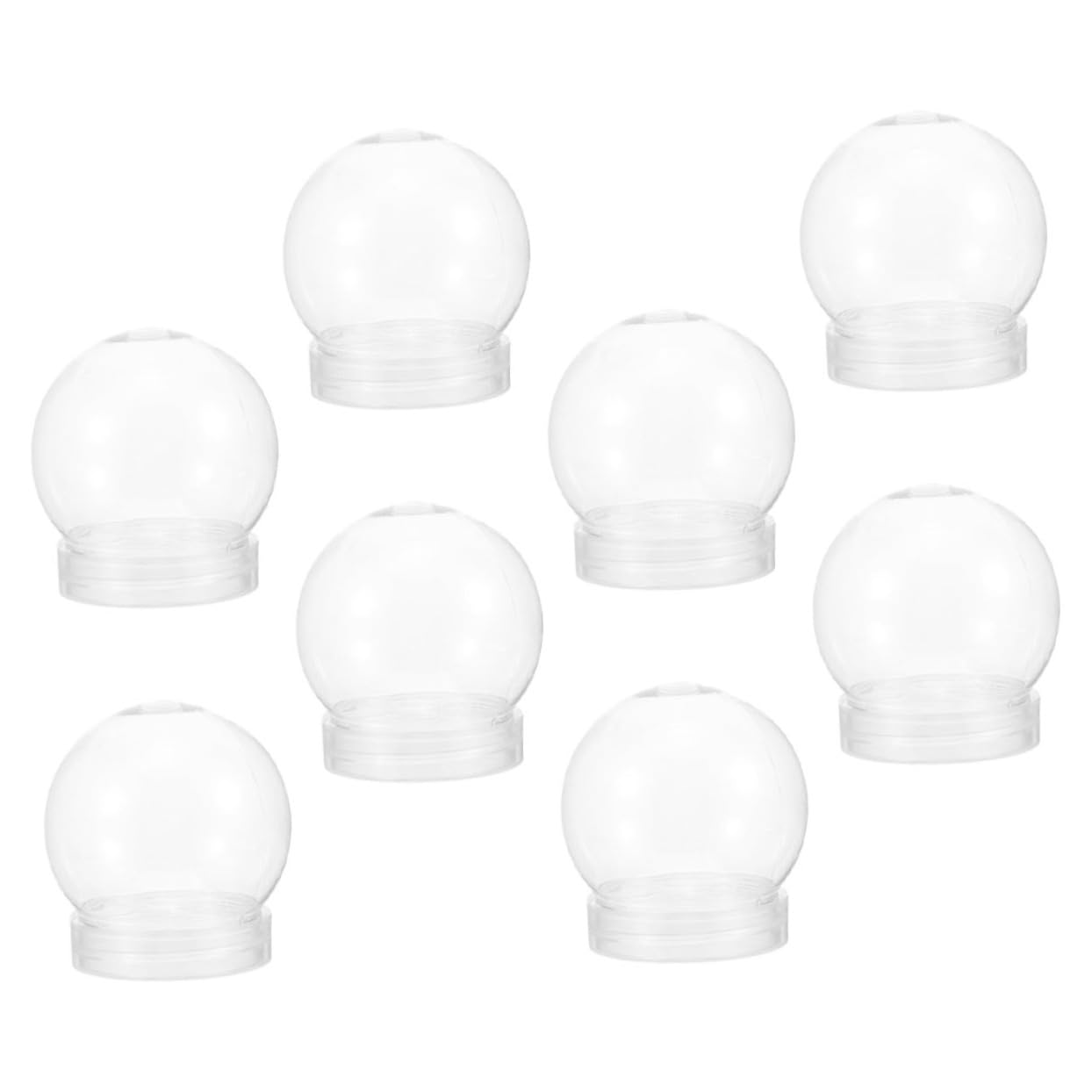 Cabilock 40 Pezzi Trasparente Bottiglia di di Neve Artigianato Globi Globo Riempibile Kit Globo Fai da Te Globi di Neve Globo Vuoto Artigianato Fare
