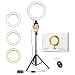 Selfie Ring Light with Cell Phone Holder Circle Lights LED Lighting for Photo Photography Vlogging Video