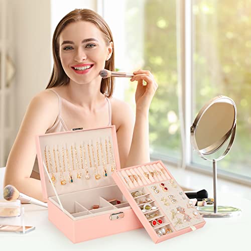 3-Pack-jewelry-box-jewelry-boxes-for-women-travel-jewelry-organizer-with-Mirror-Small-Jewelry-Box-Double-Layer-jewelry-organizer-box-Girls-Girlfriend-Wife-Ideal-Gift