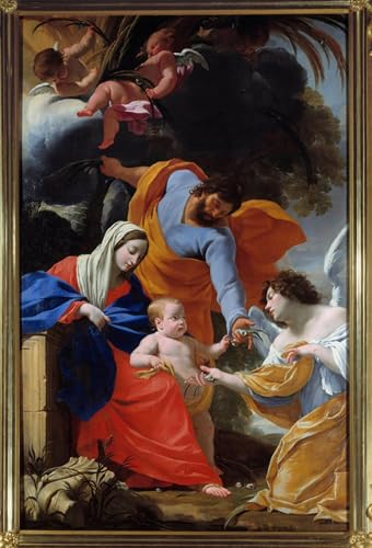 Póster de Lienzo Sacra Famiglia para Decoración del Dormitorio