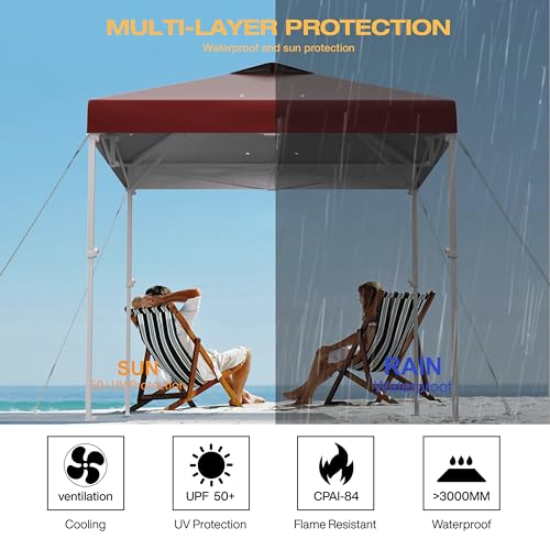 Morikoro ZDP 10X10 Canopy Replacement Top,10X10 Waterproof Pop Up Canopy Replacement Top For Outdoors,Sun Shade 10X10 Tent Top Replacement thumb #3