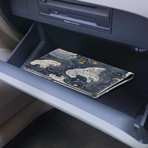 Organizador de coche de cuero miniatura 6