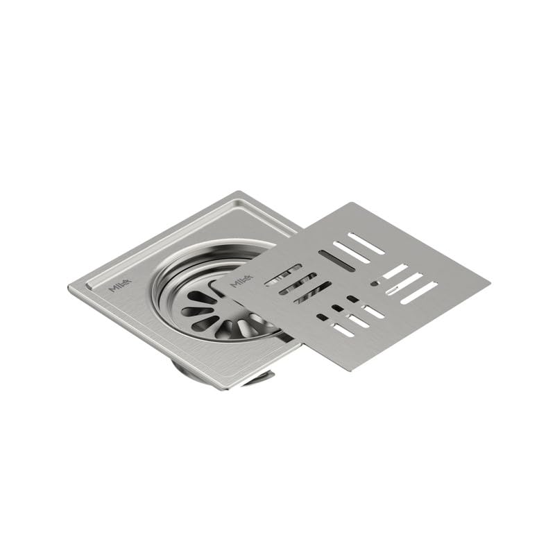 Image of Mila 6-Inch Floor Drain with Auto-Close Cockroach Trap Bowl | Prevents Pests & Odour Backflow | SS304 Stainless Steel | Rust Resistant | Bathroom & Kitchen | 1.5 Yr Warranty