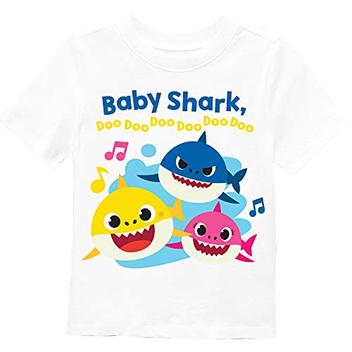 Pinkfong boys Baby Shark Doo Doo Doo Family Short Sleeve T-Shirt T-Shirt