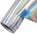 Rainbow Holographic Vinyl Adhesive 12" by 15 ft Roll - Rainbow Sign Vinyl - for Cricut, Silhouette Cameo, Craft Cutters, and Die Cutters | StyleTech - Turner Moore Vinyl (Rainbow Chrome Vinyl)