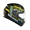Royal Enfield ISI Certified Lightwing Full Face Riding Helmet Array Olive (XL) 62 Cm-with High Impact Grade Thermoplastic & High Density Head EPS Liner for Superior Impact Protection and Durability