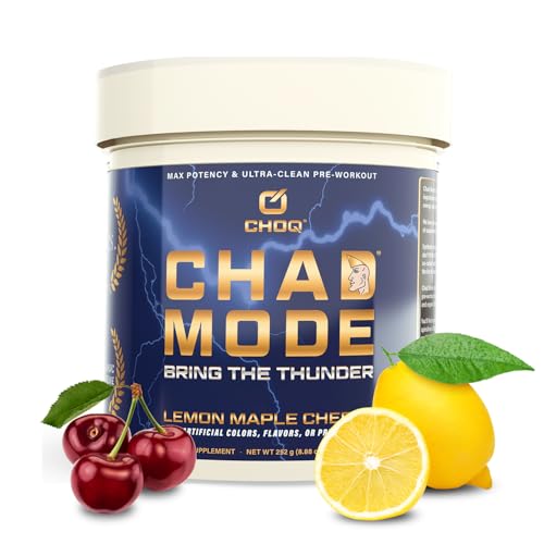 Image of CHOQ Chad Mode - Pre Workout Powder for Men & Women - Organic Energy Supplement with L-Citrulline, Beta Alanine & Green Coffee - Clean & Natural Pre Workout
