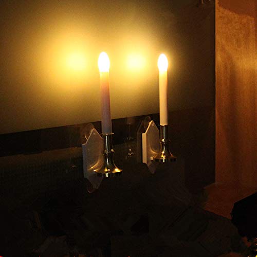 Juego de 2 Solar Velas en blanco cálido Iluminación de interior Mixtooltoys con parpadeo sin llama Led vela té luz ideal para la decoración de la Navidad, cumpleaños, bodas, festivales Cover