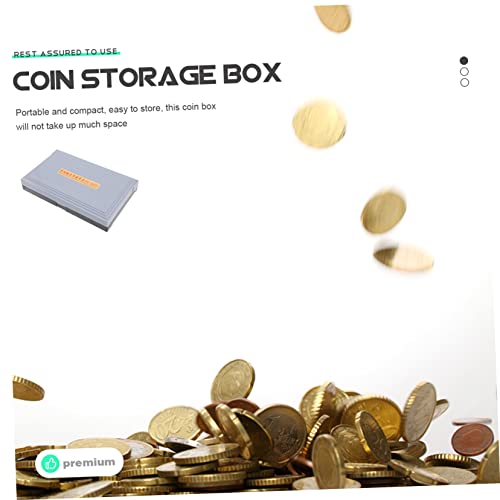 Caja organizadora de monedas multi grid SEWACC gris miniatura 4