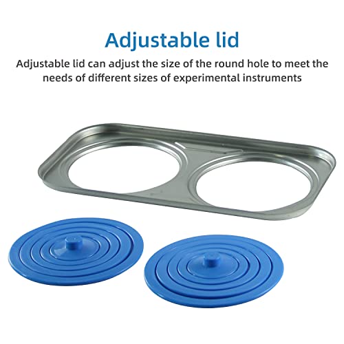 Larksci Digital Lab Thermostatic Water Bath Heater 6L 1 Chamber With 2 Openings Ring Cover Stainless Steel Liner 110V/60Hz #TOP4