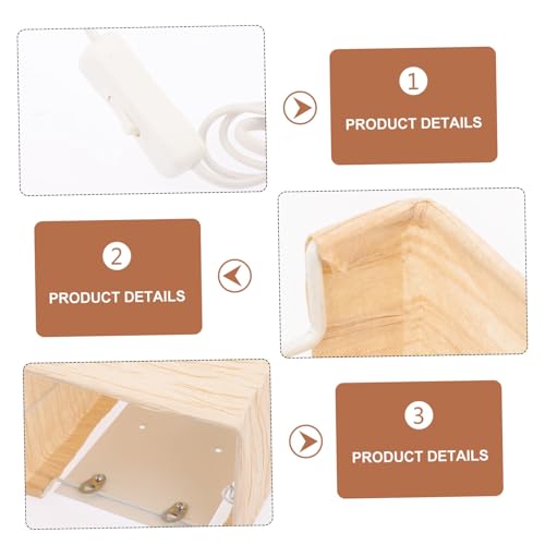 Lámpara de pared marrón nórdica Gadpiparty CA 220-240V 3