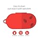 immagine 2Hertbet Custodia per HOMSCAM Cuffie T2C 5.0 QCY Auricolari, Cover in Silicone Custodia Protettiva (Red)