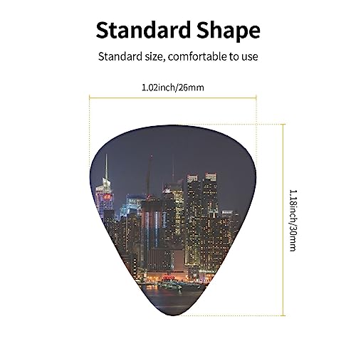 Beautiful City Sky Line Lot de 2 médiators de guitare 12 médiators tendance et durables dans une boîte pour ukulélé guitare électrique basse - Les Beatles, Paul McCartney, John Lennon, RIngo Starr, George Harrison Beautiful City Sky Line Lot de 2 médiators de guitare 12 médiators tendance et durables dans une boîte pour ukulélé guitare électrique basse – Image 5