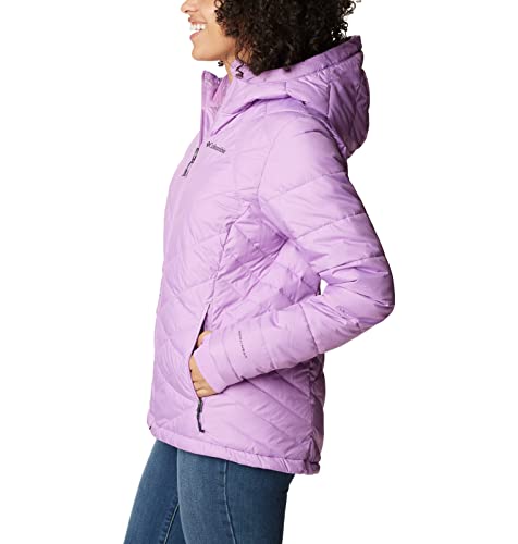 Image of Columbia Women's Omni-Heat Reflective Heavenly Hooded Hiking & Trekking Down Standard Length Jacket