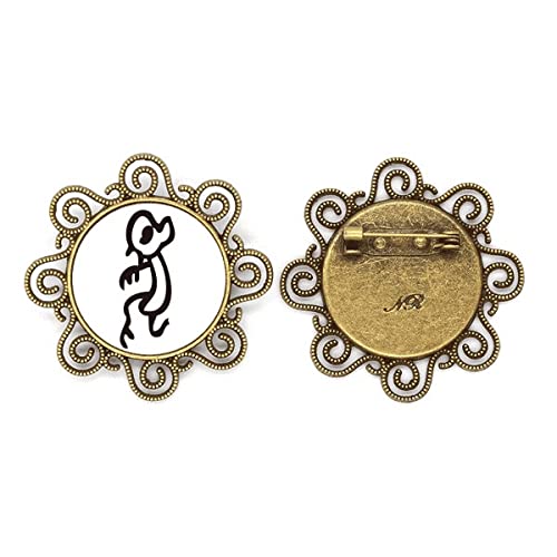 Broche de mono del zodiaco chino BS Inscriptions regalo para niñas