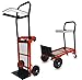 Produktbild DMS® 2in1 Sackkarre Transportwagen Multifunktionskarre Plattformwagen handwagen Schwerlast-Plattformwagen 4 Rädern für Gepäck, Reisen, Auto, Einkaufen, Umzug und Büro Rot SKK-120R