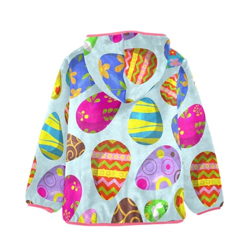 OTVEE Happy Easter Colorful Eggs Kids Hoodie Jacket Fall Spring Boys Girls Warm Outwear Coat2