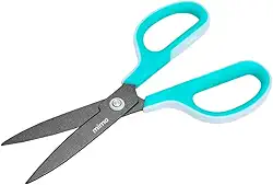 Mimo Tesoura Profissional 17,5 cm - Alta Durabilidade e Resistência, Design Anatômico, Lâminas Curvas e Antiaderentes - Versátil - Corta Materiais Adesivos Sem Acumular Cola nas Lâminas