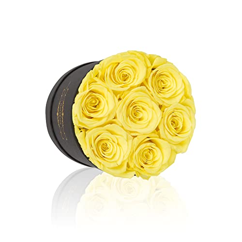 Natroses Preserved Real Roses In A Box Roses That Last Up To 3 Years, Long Lasting Roses Gifts For Her, Valentines Day Gifts For Her (Yellow) #TOP1