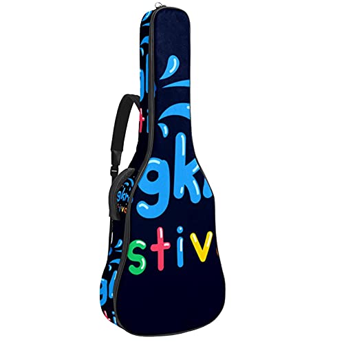 Sac de transport pour guitare classique et folk de moins de 106 cm avec sangle réglable