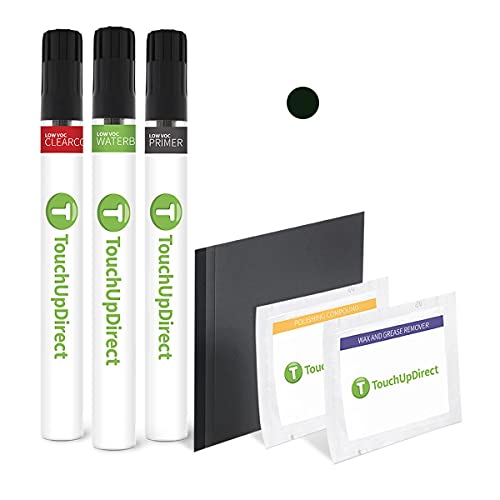 TouchUpDirect 580 Granite Green Compatible with Mercedes-Benz Exact Match Touch Up Paint Brush - Platinum Kit
