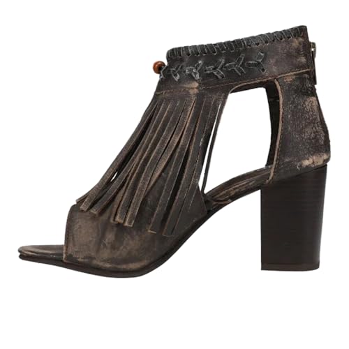 ROPER Bettina Brown Fringed Suede 6 M by ROPER - Image 3