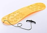mit Griff und Zugseil, Unbekannt Snowboard Kindersnowboard Schlitten Schneegleiter Schneerutscher inkl. Zugseil 5 Farben (Gelb)