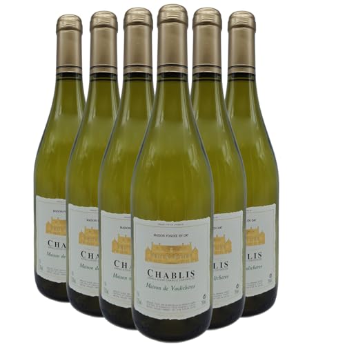 Chablis blanco 2023 - Maison de Vaulichères - DOP - Borgoña - Francia - Variedades de uva Chardonnay - 6x75cl