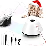 Cat Toy, Interactive Cat Toys for Indoor Cats Exercise, Automated Cat Light Toy with Light and...