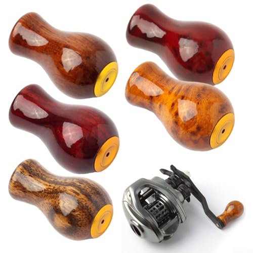 Bouton en bois moulinet lancer appât poignée standard casting