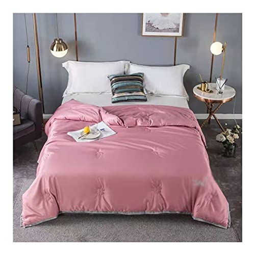 ZKDY Colcha Fresca de Verano Manta de Verano Color sólido Feel Feeling Piel Embellecido Sueño Desnudo Desnudo Twin Queen King Bedding Manta de Verano (Color : C, Size : 200x230 cm) Cover