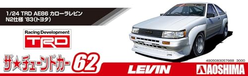 Aoshima Toyota TRD AE86 Corolla Levin ’83 1:24 Model Kit miniatura 5