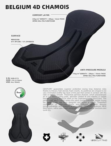 YKYWBIKE Babadores de ciclismo masculinos, shorts de ciclismo acolchoados 4D, shorts respiráveis par