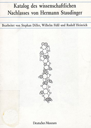 Katalog des wissenschaftlichen Nachlasses von