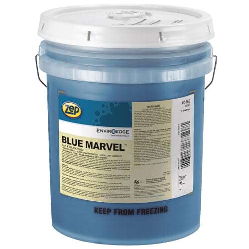 Zep Blue Marvel Car and Truck Wash - 5 Gallon (1 Unit) 35635 - Ultra Concentrated High Foam Provides Complete Coverage Without Damaging Paint