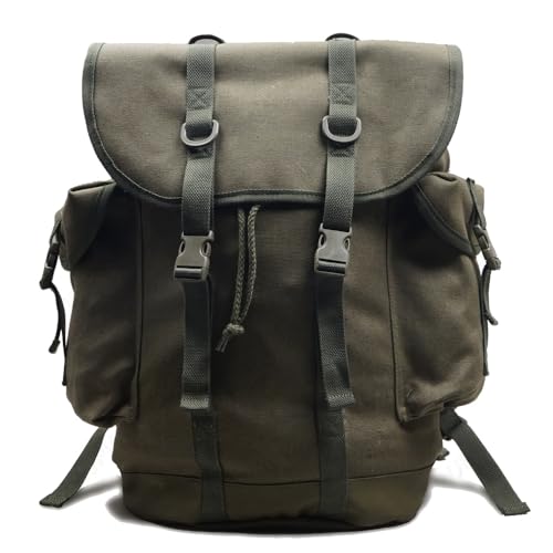 WW2 German Mountain Bag Vintage High Capacity Canvas Backpack Knapsack Replica WWII Field Rucksack