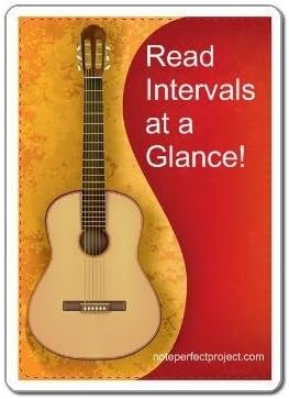 NotePerfectProject Reading Music Intervals at a Glance. Writable, Wipe-Clean, Game Playing Flash Cards