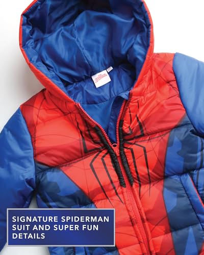 marvel spider-man boys snow suit set - 2 piece insulated boys winter coat ski jacket amp ski pants bib overalls for toddlers