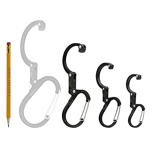 Image of GEAR AID HEROCLIP 360 Swivel Carabiner Gear Clip and Hook (Medium) for Camping, Backpack, Suitcases and Garage Organization
